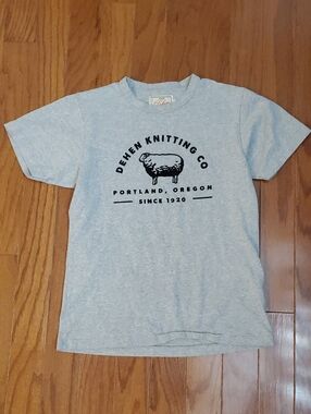 Dehen 1920 XS Made in the USA Tee Shirt Gray Cotton Blend